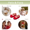 image:imageFelix amp Flora Girls Toddler Little Ballet Shoes  Flower Girls Mary Jane Flats Dress Shoes Party WeddingBf16red