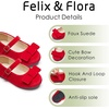 image:imageFelix amp Flora Girls Toddler Little Ballet Shoes  Flower Girls Mary Jane Flats Dress Shoes Party WeddingBf16red