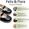 image:imageFelix amp Flora Girls Toddler Little Ballet Shoes  Flower Girls Mary Jane Flats Dress Shoes Party WeddingBf23pl Black