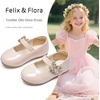 image:imageFelix amp Flora Girls Toddler Little Ballet Shoes  Flower Girls Mary Jane Flats Dress Shoes Party WeddingBf23pl Nude