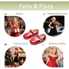 image:imageFelix amp Flora Girls Toddler Little Ballet Shoes  Flower Girls Mary Jane Flats Dress Shoes Party WeddingBf23pl Red