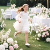 image:imageFelix amp Flora Girls Toddler Little Ballet Shoes  Flower Girls Mary Jane Flats Dress Shoes Party WeddingBf23pl White
