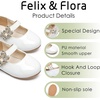 image:imageFelix amp Flora Girls Toddler Little Ballet Shoes  Flower Girls Mary Jane Flats Dress Shoes Party WeddingBf23pl White