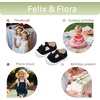 image:imageFelix amp Flora Soft Sole Baby Dress Shoes  Infant Baby Walking Shoes Moccasinss Rubber Sole Crib ShoesByb03black