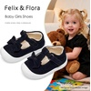 image:imageFelix amp Flora Soft Sole Baby Dress Shoes  Infant Baby Walking Shoes Moccasinss Rubber Sole Crib ShoesByb03black