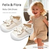 image:imageFelix amp Flora Soft Sole Baby Dress Shoes  Infant Baby Walking Shoes Moccasinss Rubber Sole Crib ShoesByb03fl Beige
