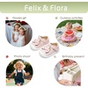 image:imageFelix amp Flora Soft Sole Baby Dress Shoes  Infant Baby Walking Shoes Moccasinss Rubber Sole Crib ShoesByb03pink