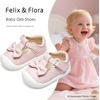 image:imageFelix amp Flora Soft Sole Baby Dress Shoes  Infant Baby Walking Shoes Moccasinss Rubber Sole Crib ShoesByb03pink