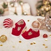 image:imageFelix amp Flora Soft Sole Baby Dress Shoes  Infant Baby Walking Shoes Moccasinss Rubber Sole Crib ShoesByb03red