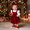 image:imageFelix amp Flora Soft Sole Baby Dress Shoes  Infant Baby Walking Shoes Moccasinss Rubber Sole Crib ShoesByb03red