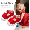 image:imageFelix amp Flora Soft Sole Baby Dress Shoes  Infant Baby Walking Shoes Moccasinss Rubber Sole Crib ShoesByb03red