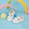 image:imageFelix amp Flora Soft Sole Baby Dress Shoes  Infant Baby Walking Shoes Moccasinss Rubber Sole Crib ShoesByb03white