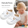 image:imageFelix amp Flora Soft Sole Baby Dress Shoes  Infant Baby Walking Shoes Moccasinss Rubber Sole Crib ShoesByb03white