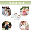 image:imageFelix amp Flora Soft Sole Baby Dress Shoes  Infant Baby Walking Shoes Moccasinss Rubber Sole Crib ShoesByb03white