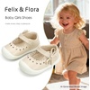 image:imageFelix amp Flora Soft Sole Baby Dress Shoes  Infant Baby Walking Shoes Moccasinss Rubber Sole Crib ShoesByb06beige