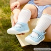 image:imageFelix amp Flora Soft Sole Baby Dress Shoes  Infant Baby Walking Shoes Moccasinss Rubber Sole Crib ShoesByb06light Blue