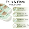 image:imageFelix amp Flora Soft Sole Baby Dress Shoes  Infant Baby Walking Shoes Moccasinss Rubber Sole Crib ShoesByb06light Green