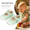 image:imageFelix amp Flora Soft Sole Baby Dress Shoes  Infant Baby Walking Shoes Moccasinss Rubber Sole Crib ShoesByb06light Green