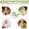 image:imageFelix amp Flora Soft Sole Baby Dress Shoes  Infant Baby Walking Shoes Moccasinss Rubber Sole Crib ShoesByb06light Green