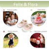 image:imageFelix amp Flora Soft Sole Baby Dress Shoes  Infant Baby Walking Shoes Moccasinss Rubber Sole Crib ShoesByb06pink