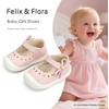 image:imageFelix amp Flora Soft Sole Baby Dress Shoes  Infant Baby Walking Shoes Moccasinss Rubber Sole Crib ShoesByb06pink