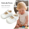 image:imageFelix amp Flora Soft Sole Baby Dress Shoes  Infant Baby Walking Shoes Moccasinss Rubber Sole Crib ShoesByb06white