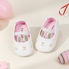 image:imageFelix amp Flora Soft Sole Baby Shoes  Infant Baby Girls Ballet Flats Moccasinss Rubber Sole Walking Crib ShoesBn01gold