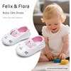 image:imageFelix amp Flora Soft Sole Baby Shoes  Infant Baby Girls Ballet Flats Moccasinss Rubber Sole Walking Crib ShoesBn01pink