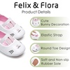 image:imageFelix amp Flora Soft Sole Baby Shoes  Infant Baby Girls Ballet Flats Moccasinss Rubber Sole Walking Crib ShoesBn01pink