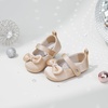 image:imageFelix amp Flora Soft Sole Baby Shoes  Infant Baby Girls Ballet Flats Moccasinss Rubber Sole Walking Crib ShoesBn32s Dark Nude