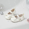 image:imageFelix amp Flora Soft Sole Baby Shoes  Infant Baby Girls Ballet Flats Moccasinss Rubber Sole Walking Crib ShoesBn32s Ivory White