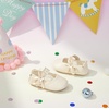 image:imageFelix amp Flora Soft Sole Baby Shoes  Infant Baby Girls Ballet Flats Moccasinss Rubber Sole Walking Crib ShoesBn33beige