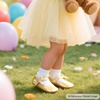 image:imageFelix amp Flora Soft Sole Baby Shoes  Infant Baby Girls Ballet Flats Moccasinss Rubber Sole Walking Crib ShoesBn33gold