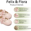 image:imageFelix amp Flora Soft Sole Baby Shoes  Infant Baby Girls Ballet Flats Moccasinss Rubber Sole Walking Crib ShoesBn33pink