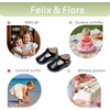 image:imageFelix amp Flora Soft Sole Baby Shoes  Infant Baby Girls Ballet Flats Moccasinss Rubber Sole Walking Crib ShoesBn37black