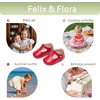 image:imageFelix amp Flora Soft Sole Baby Shoes  Infant Baby Girls Ballet Flats Moccasinss Rubber Sole Walking Crib ShoesBn37red