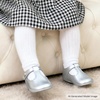 image:imageFelix amp Flora Soft Sole Baby Shoes  Infant Baby Girls Ballet Flats Moccasinss Rubber Sole Walking Crib ShoesBn37silver