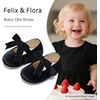 image:imageFelix amp Flora Soft Sole Baby Shoes  Infant Baby Girls Ballet Flats Moccasinss Rubber Sole Walking Crib ShoesBn38black