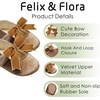image:imageFelix amp Flora Soft Sole Baby Shoes  Infant Baby Girls Ballet Flats Moccasinss Rubber Sole Walking Crib ShoesBn38brown