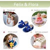 image:imageFelix amp Flora Soft Sole Baby Shoes  Infant Baby Girls Ballet Flats Moccasinss Rubber Sole Walking Crib ShoesBn38navy Blue