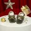 image:imageFelix amp Flora Soft Sole Baby Shoes  Infant Baby Girls Ballet Flats Moccasinss Rubber Sole Walking Crib ShoesBn38olive Green