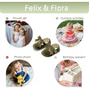 image:imageFelix amp Flora Soft Sole Baby Shoes  Infant Baby Girls Ballet Flats Moccasinss Rubber Sole Walking Crib ShoesBn38olive Green