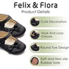 image:imageFelix amp Flora Soft Sole Baby Shoes  Infant Baby Girls Ballet Flats Moccasinss Rubber Sole Walking Crib ShoesBn39black