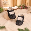 image:imageFelix amp Flora Soft Sole Baby Shoes  Infant Baby Girls Ballet Flats Moccasinss Rubber Sole Walking Crib ShoesBn39black