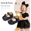 image:imageFelix amp Flora Soft Sole Baby Shoes  Infant Baby Girls Ballet Flats Moccasinss Rubber Sole Walking Crib ShoesBn39black