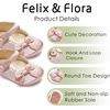 image:imageFelix amp Flora Soft Sole Baby Shoes  Infant Baby Girls Ballet Flats Moccasinss Rubber Sole Walking Crib ShoesBn39pink