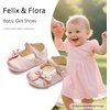 image:imageFelix amp Flora Soft Sole Baby Shoes  Infant Baby Girls Ballet Flats Moccasinss Rubber Sole Walking Crib ShoesBn39pink