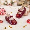 image:imageFelix amp Flora Soft Sole Baby Shoes  Infant Baby Girls Ballet Flats Moccasinss Rubber Sole Walking Crib ShoesBn42pl Burgundy