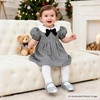image:imageFelix amp Flora Soft Sole Baby Shoes  Infant Baby Girls Ballet Flats Moccasinss Rubber Sole Walking Crib ShoesBn42silver