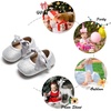 image:imageFelix amp Flora Soft Sole Baby Shoes  Infant Baby Walking Shoes Moccasinss Rubber Sole Crib ShoesB10silver